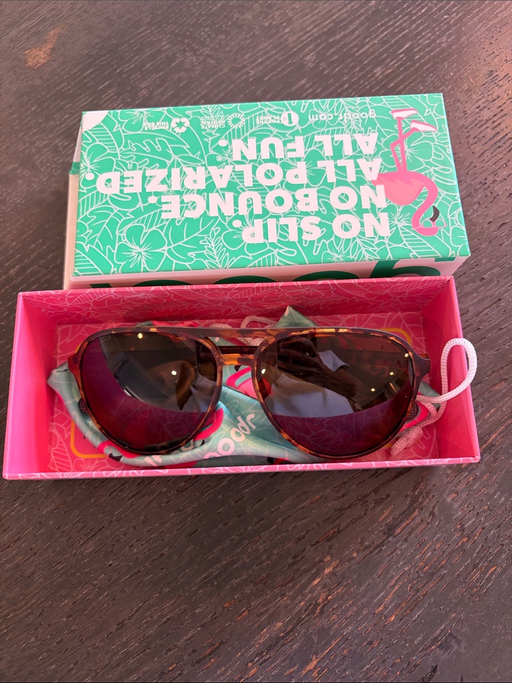Goodr Amelia Earhart Ghosted Me Aviator Sunglasses.
